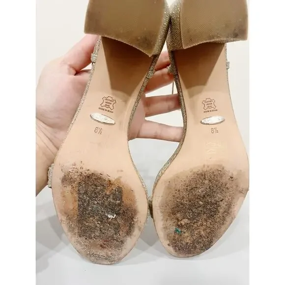 Badgley Mischka Tanessa Block Low Heel Sandals - Picture 9 of 9